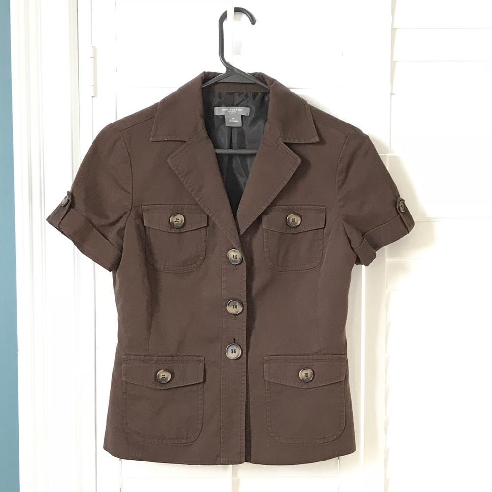 BOGO Ann Taylor Petites 2P Brown Short Sleeve ‘Jacket’